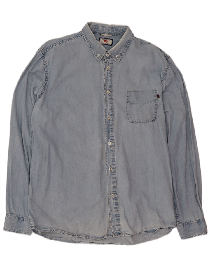 Carrera Chemise en Jean XL Bleu Coton