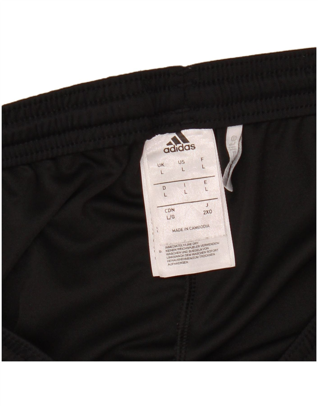 Męskie spodenki sportowe ADIDAS Climalite, duże, czarne, poliestrowe
