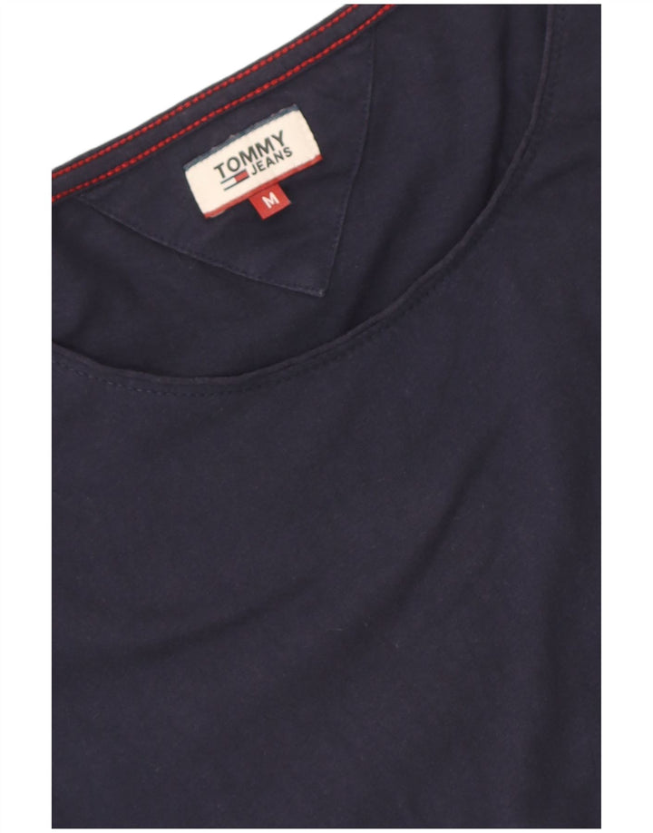 Tommy Hilfiger Womens T-Shirt Top UK 12 Medium Navy Blue