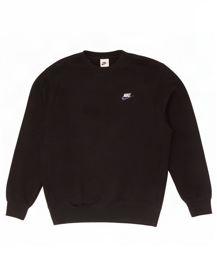 Nike Herre sweatshirt Jumper Medium Sort Bomuld
