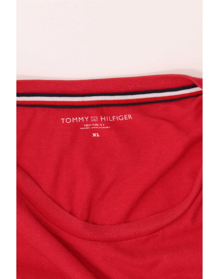 Tommy Hilfiger Mens Graphic T-Shirt Top XL Red