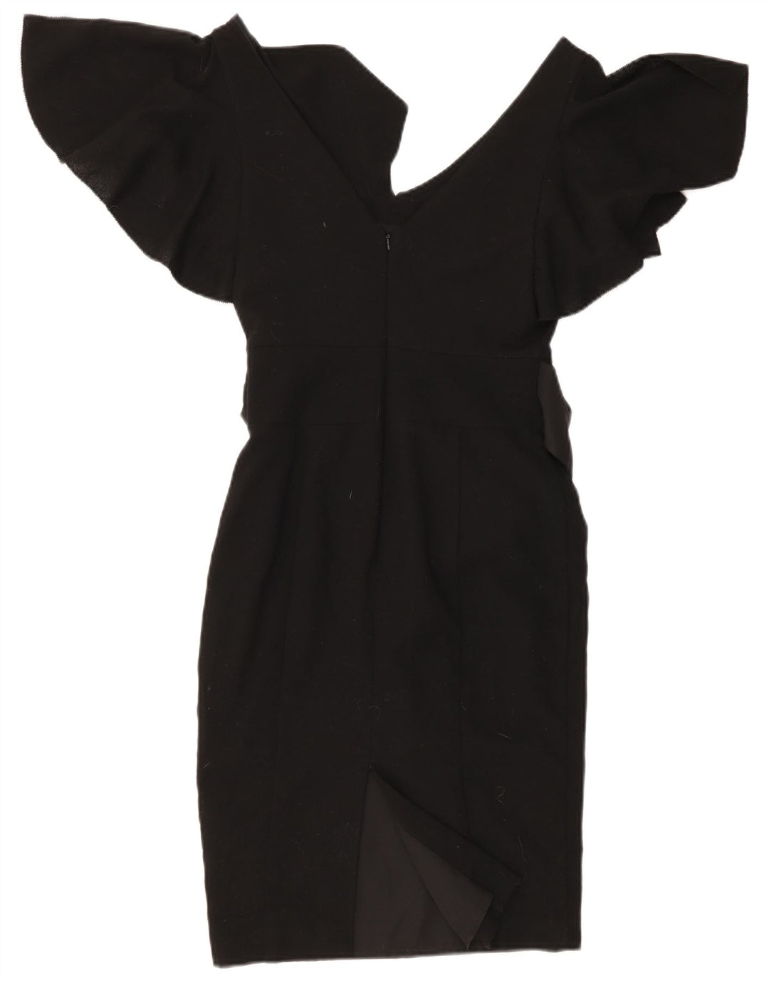 Ted Baker Womens Bodycon Dress Size 1 XS Black Wool
