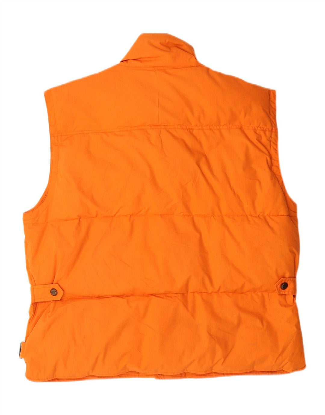 VINTAGE Mens Padded Gilet UK 38 Medium Orange Cotton Vintage Vintage and Second-Hand Vintage from Messina Hembry 