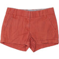 J. CREW Womens Hot Pants US 2 XS W28  Red Cotton Vintage J. Crew and Second-Hand J. Crew from Messina Hembry 