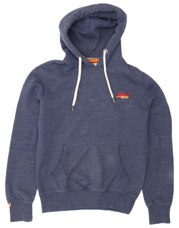 Superdry muška majica s kapuljačom Regular Fit, mali plavi pamuk