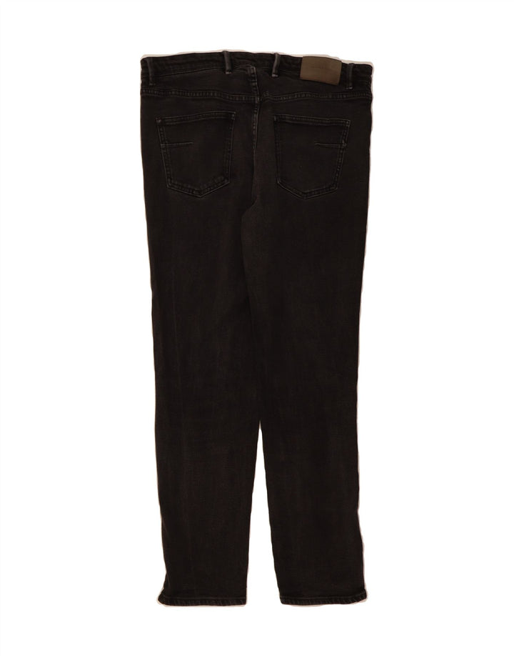 MASSIMO DUTTI Mens Slim Jeans EU 42 Large W32 L29 Black Cotton Vintage Massimo Dutti and Second-Hand Massimo Dutti from Messina Hembry 