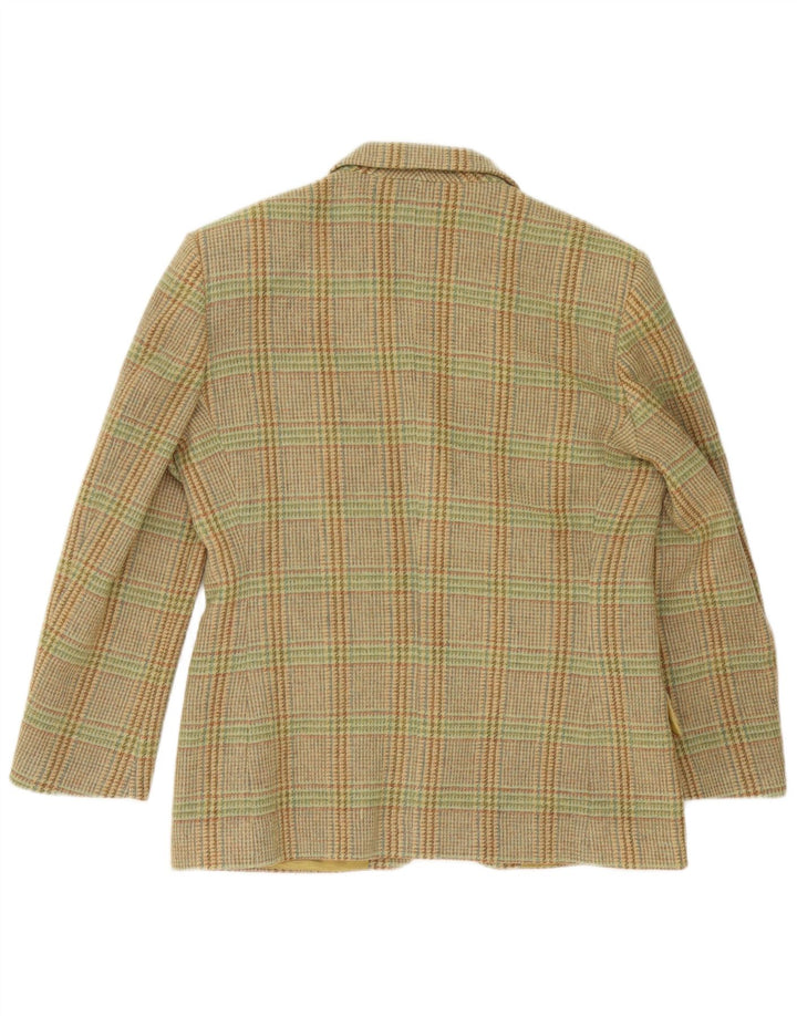 Henry Cottons Veste blazer 3 boutons pour femme IT 44 pied-de-poule vert moyen