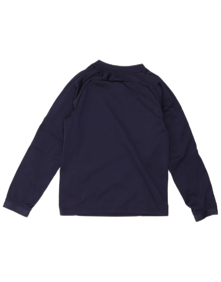 Puma Boys Top Long Sleeve 9-10 Years Navy Blue Polyester