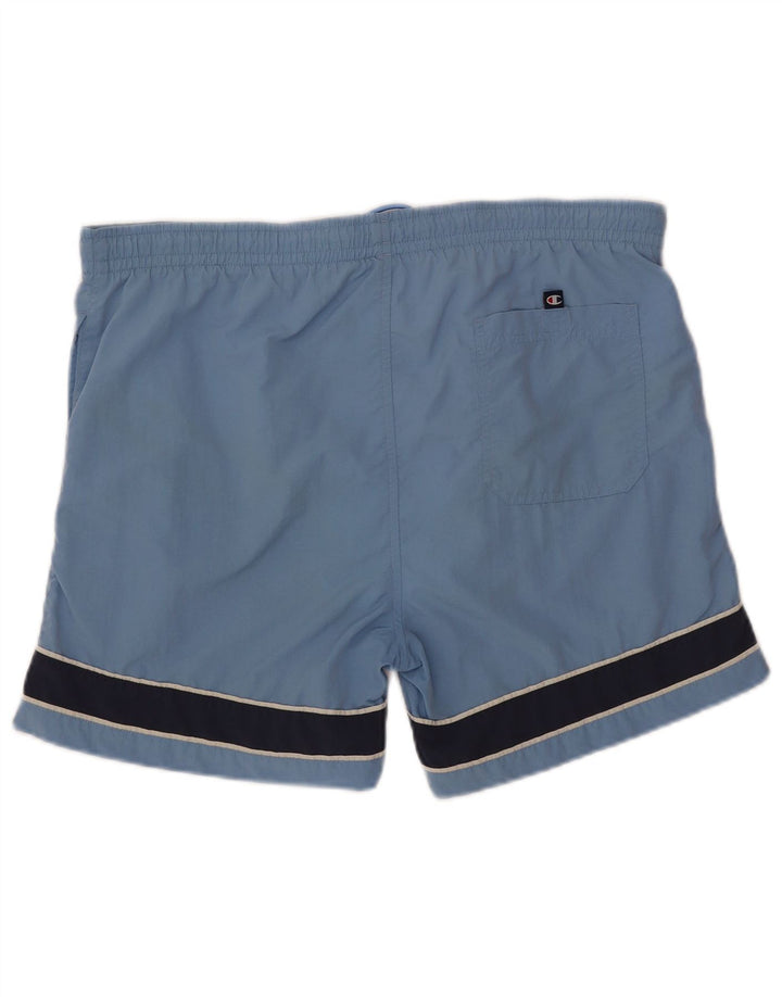 CHAMPION Mens Swimming Shorts Large Blue Colourblock