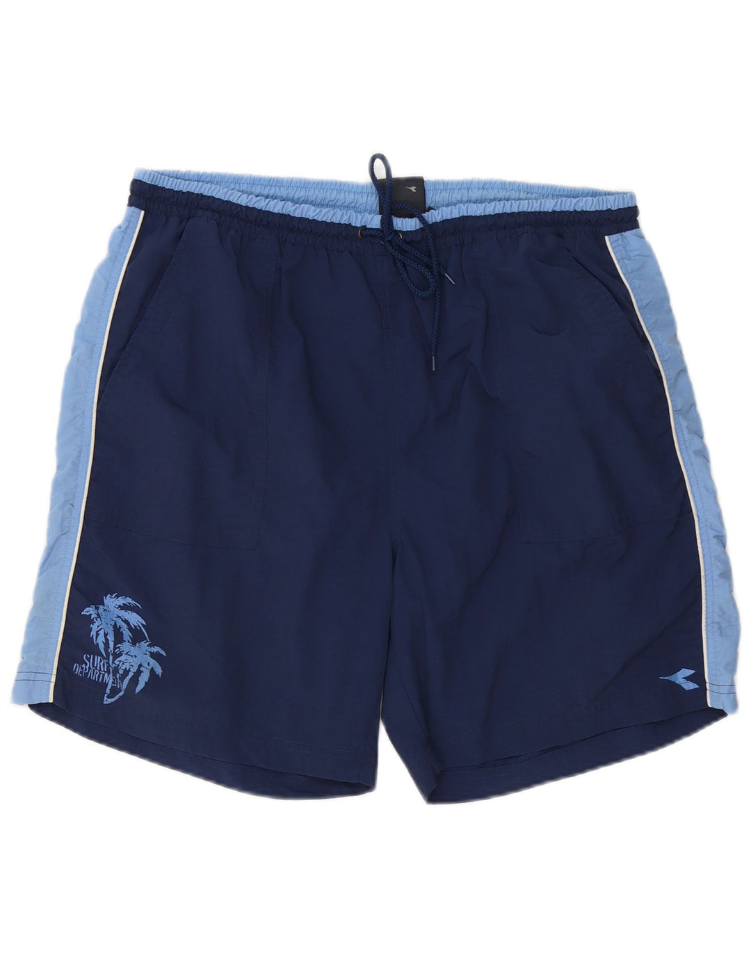 DIADORA Mens Swimming Shorts 2XL  Navy Blue Colourblock Polyester