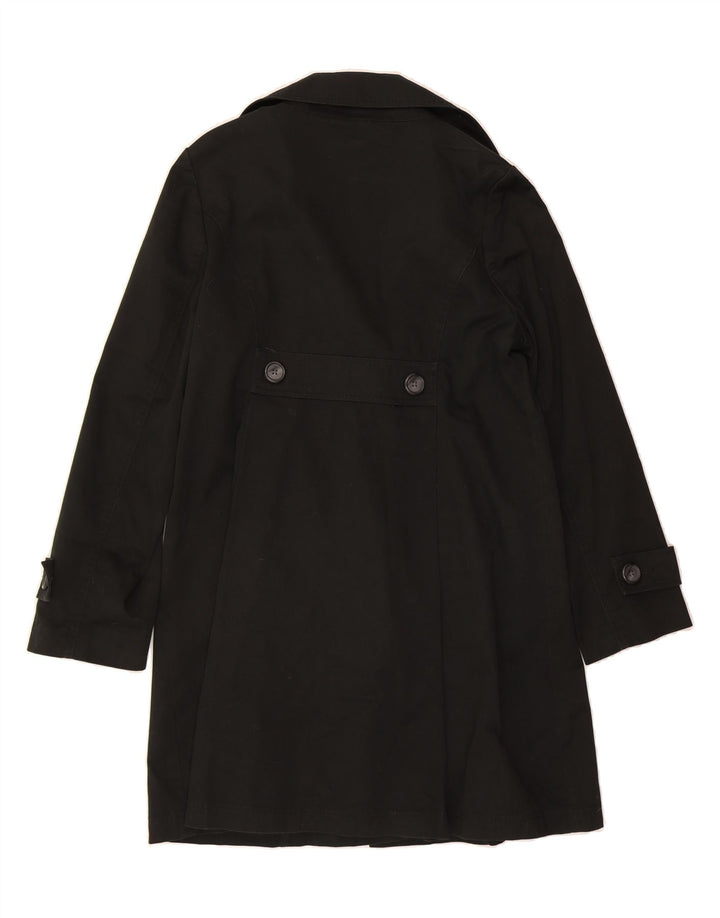 MOSSIMO Womens Overcoat UK 16 Large Black Cotton Vintage Mossimo and Second-Hand Mossimo from Messina Hembry 