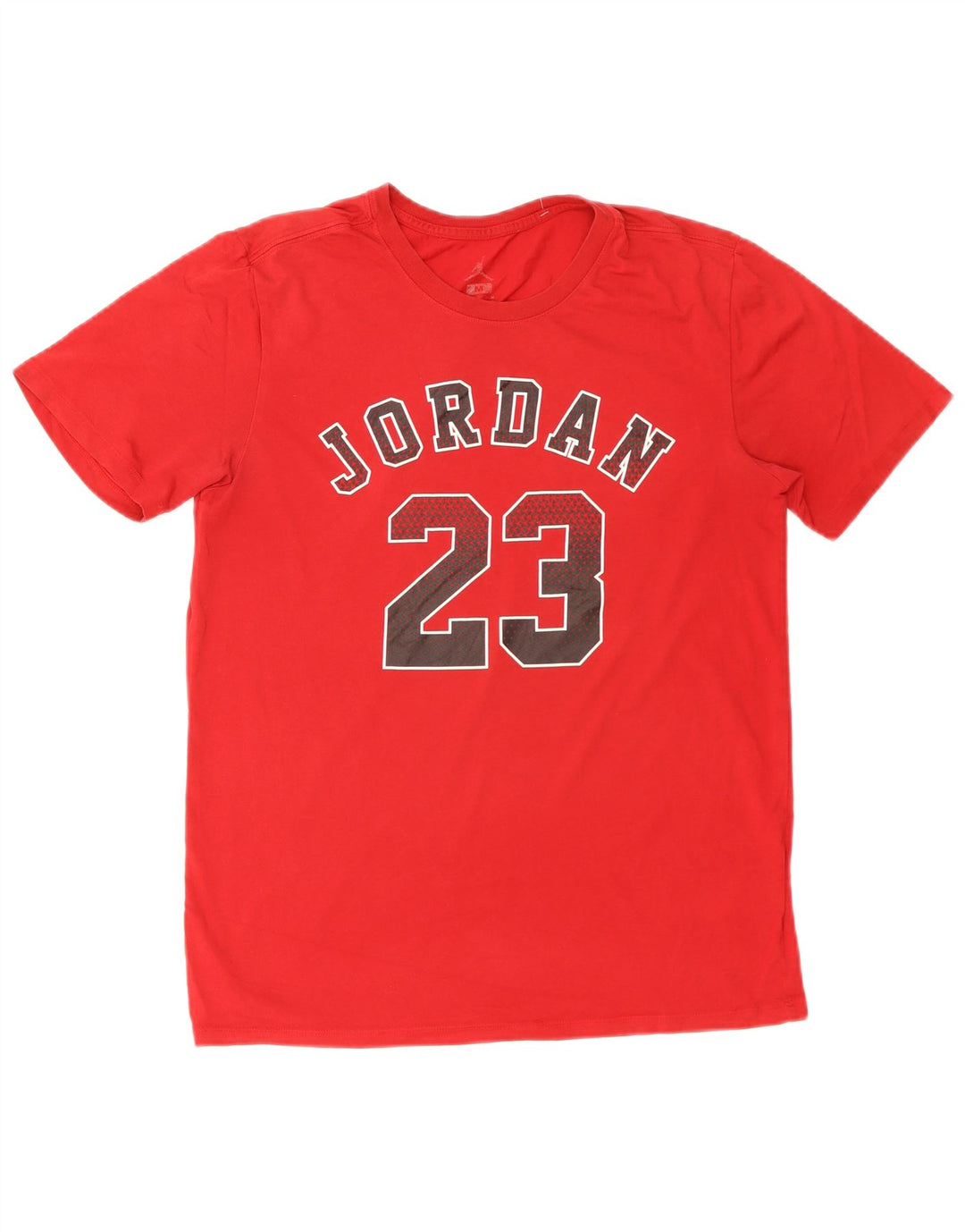 JORDAN T-shirt grafica da uomo Dri Fit in cotone rosso medio