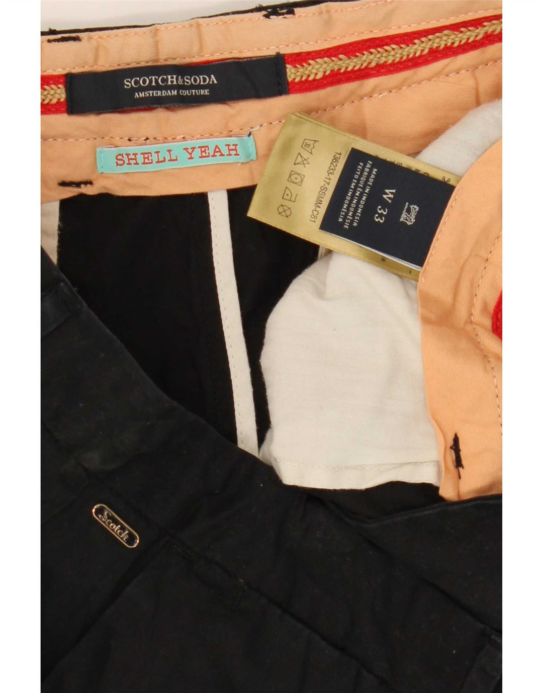 Scotch & Soda Herre Chino Shorts W33 Medium Sort Bomuld