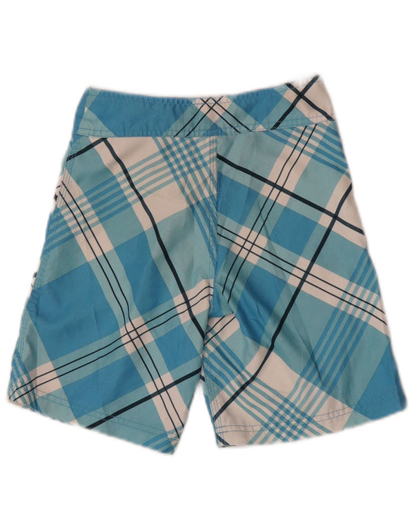 Hurley Boys Graphic Swimming Shorts 5-6 Years Blue Check Polyester
