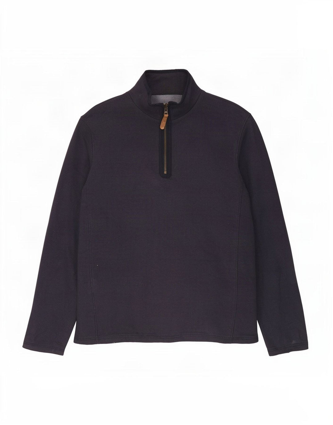 Mountain Warehouse Sweat-shirt à col zippé pour homme en coton bleu marine moyen