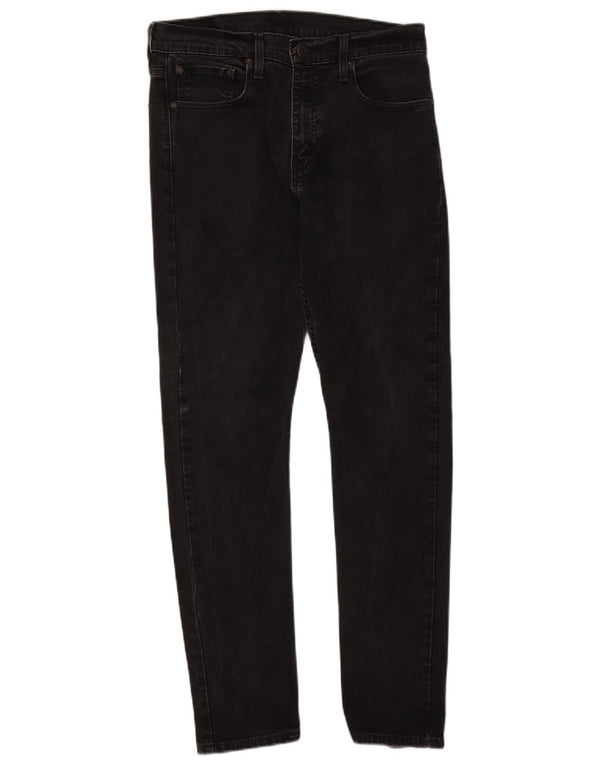 Levi's Herre 512 Slim Tapered Jeans W32 L32 Sort Bomuld