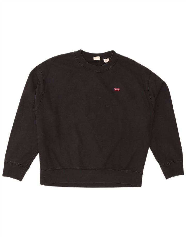 Levi's Mens Sweatshirt Jumper Large Black Cotton