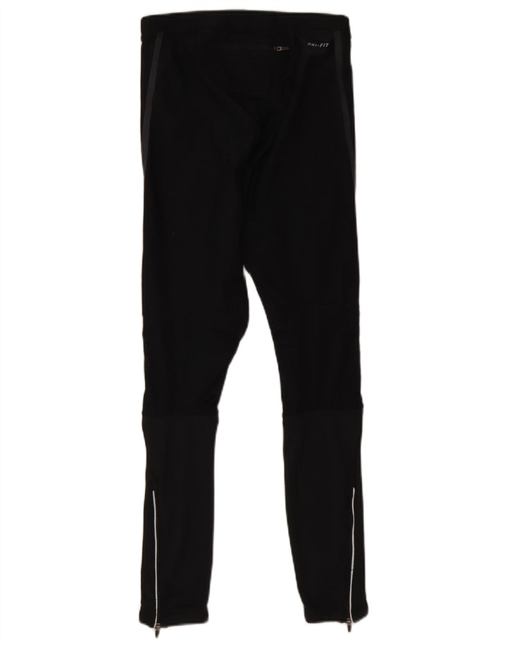Nike Womens Dri Fit Leggings UK 12 Medium  Black Polyester