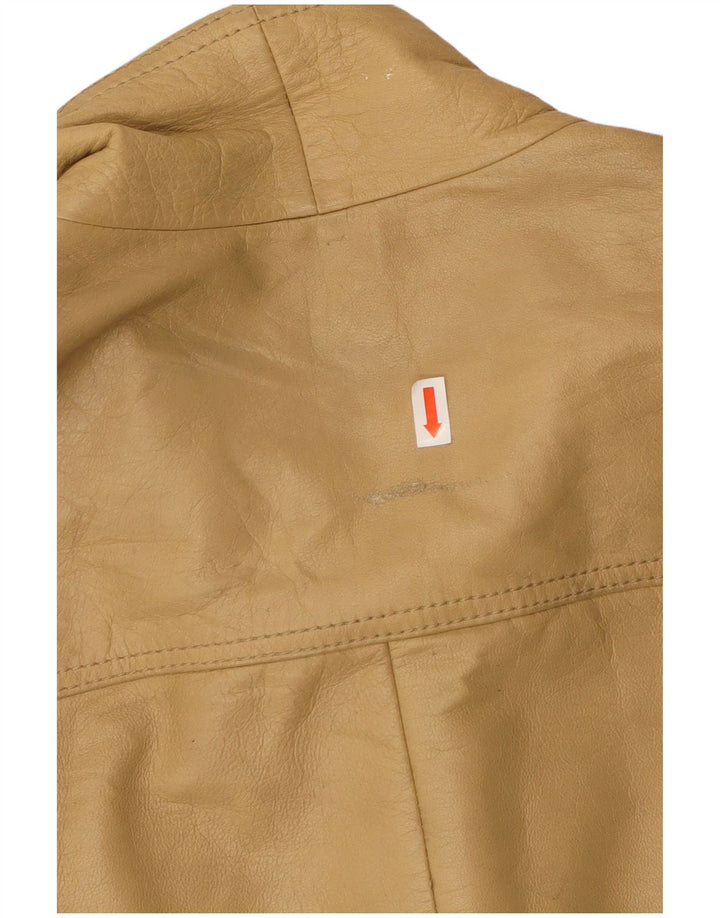 Куртка мужская кожаная VINTAGE IT 52 XL Бежевая