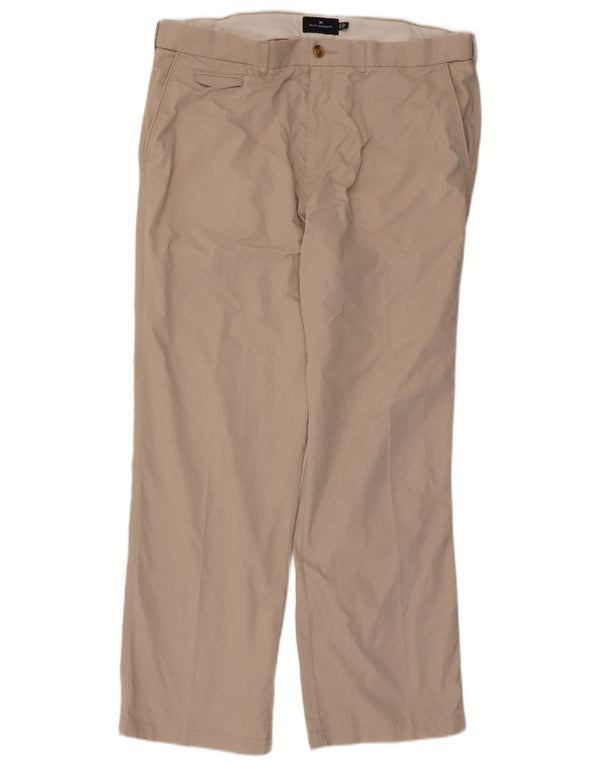 Мужские прямые брюки чинос Marks & Spencer Blue Harbour W38 L31 бежевые
