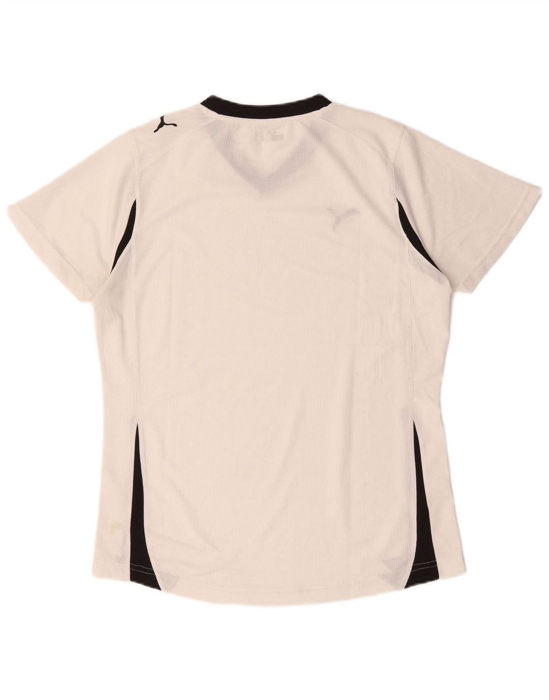 Puma Womens T-Shirt Top UK 16 Large White Colourblock Polyester