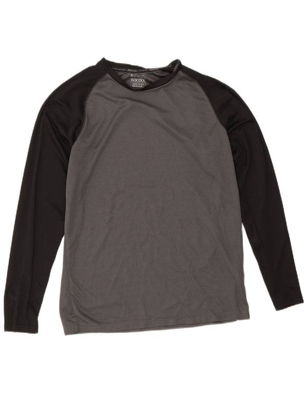 Mountain Warehouse Ανδρικό IsoCool μακρυμάνικο μπλουζάκι μικρού γκρι χρώματος