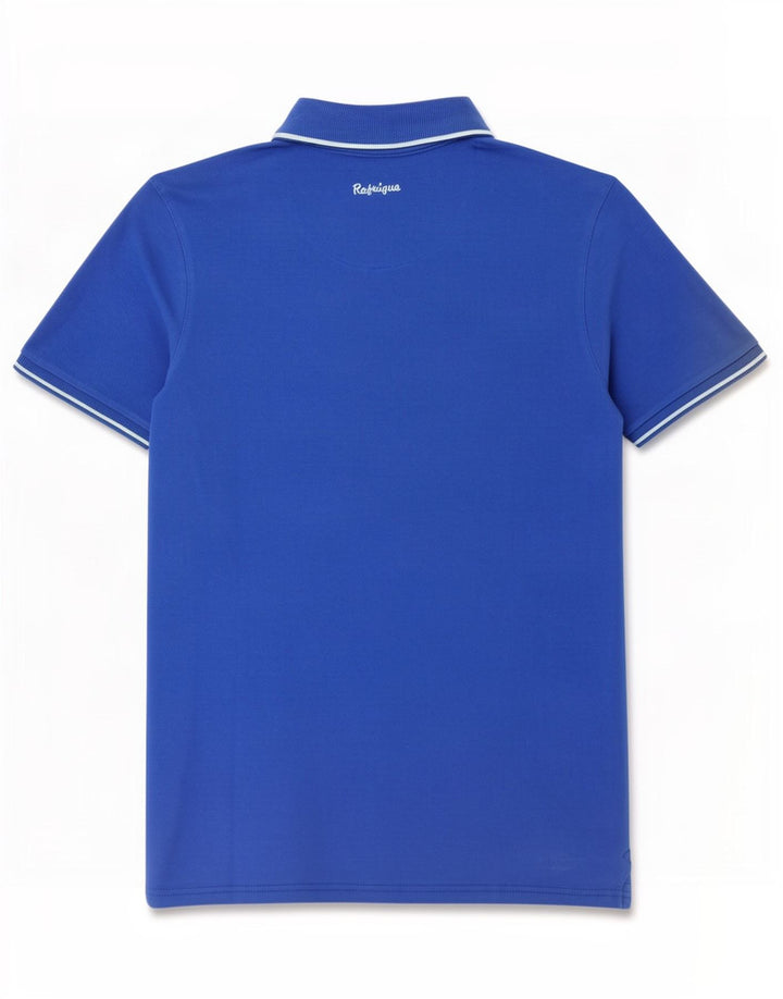 Refrigue Mens Polo Shirt Small Blue Cotton