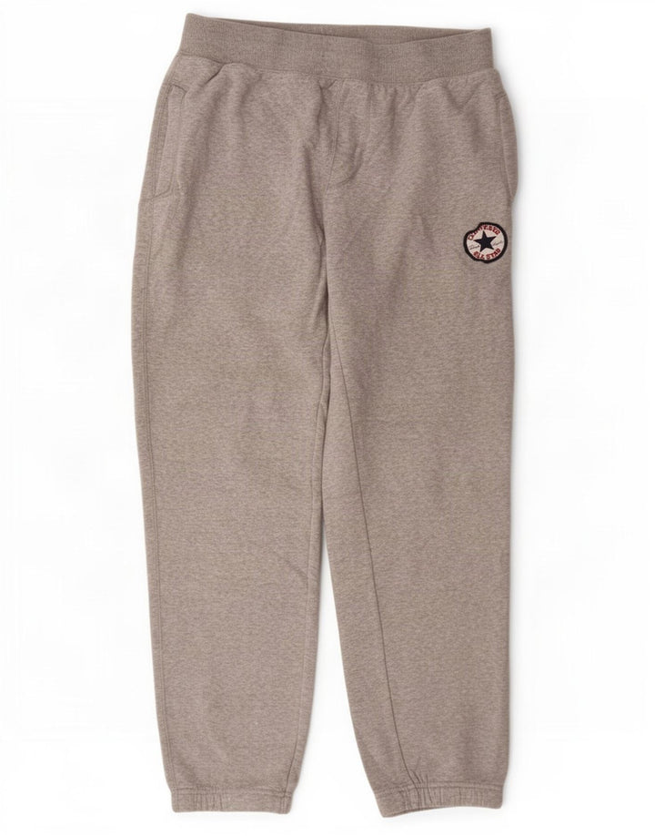 Converse Pantalon de Survêtement Joggers Homme Gris Moyen Coton