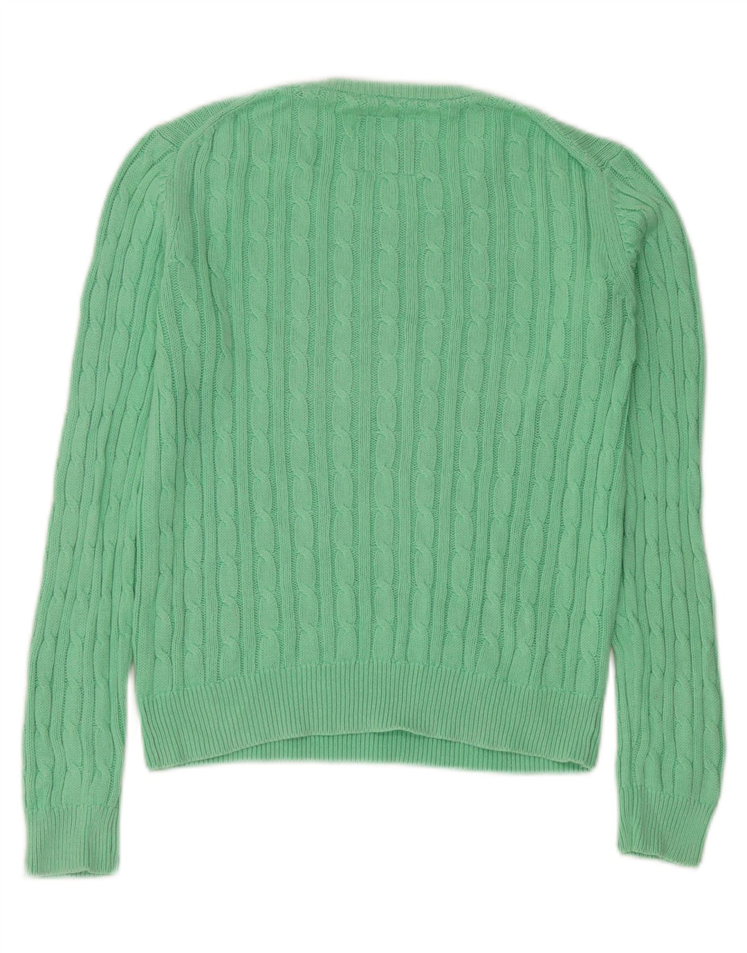 Jack Wills Womens Oversized Crew Neck Jumper Sweater UK 10 Small Green