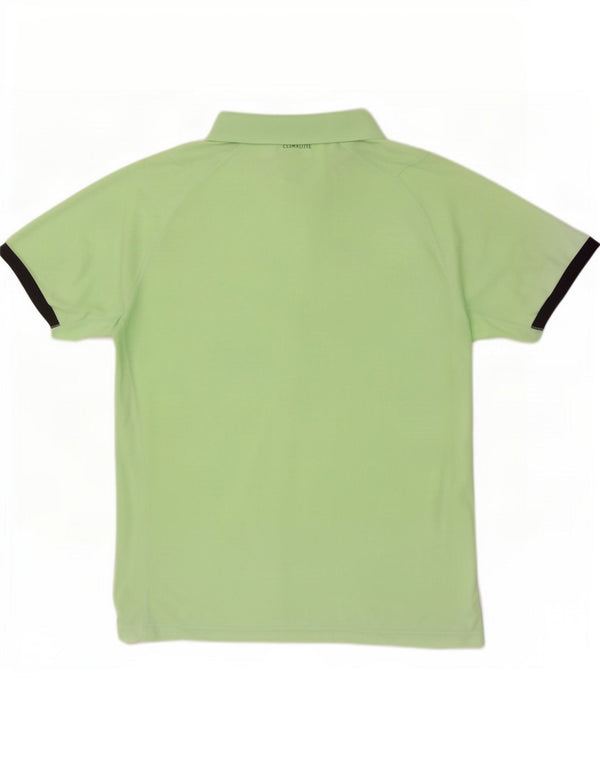 Polo Adidas Climalite da uomo XL verde poliestere