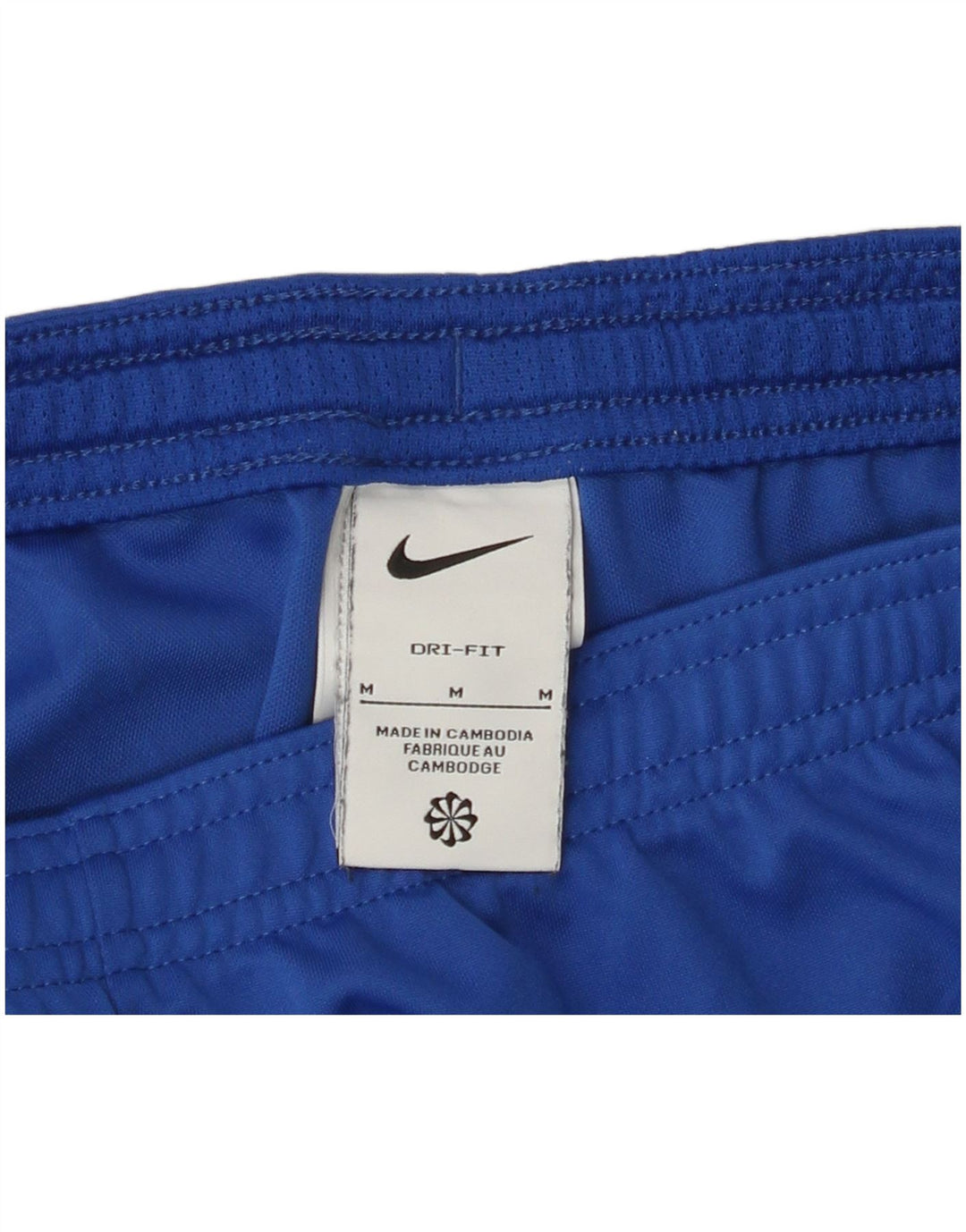 Ανδρικό αθλητικό σορτς NIKE Dri Fit από μεσαίο μπλε πολυεστέρα