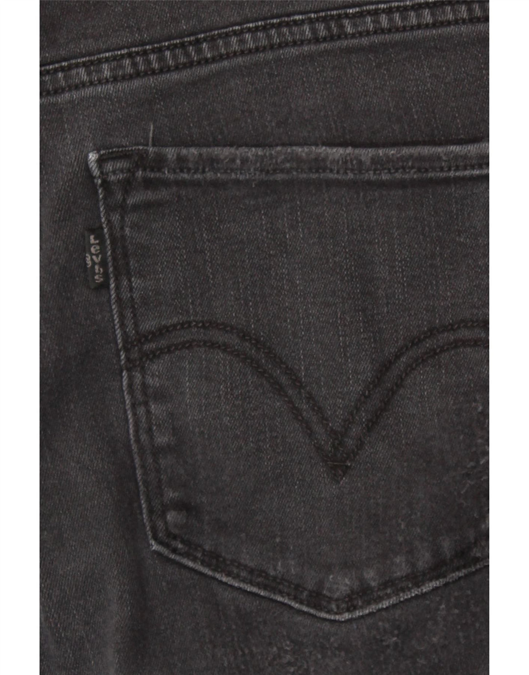 LEVI'S Womens 512 Distressed Bootcut Jeans US 14 XL W30 L31 Black Vintage Levi's and Second-Hand Levi's from Messina Hembry 