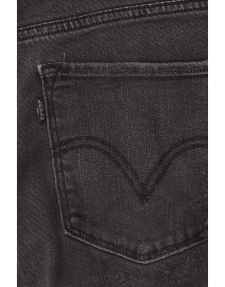 LEVI'S Womens 512 Distressed Bootcut Jeans US 14 XL W30 L31 Black Vintage Levi's and Second-Hand Levi's from Messina Hembry 