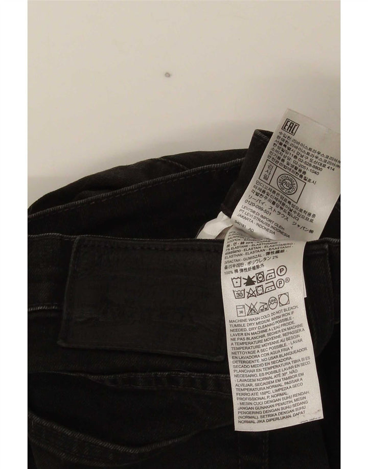 Levi's Mens Skinny Jeans W30 L30 Black Cotton