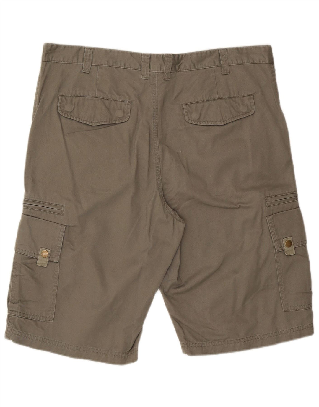 Vintage Mens Cargo Shorts W38 XL Khaki Cotton