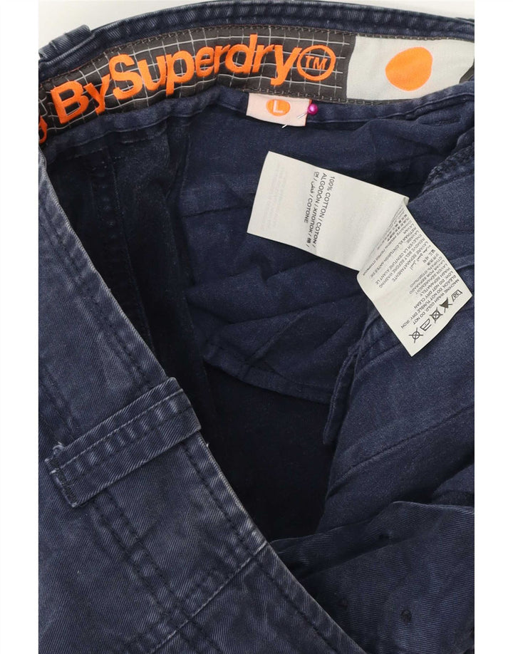 Superdry Short Cargo Homme Large W34 Bleu Marine Coton
