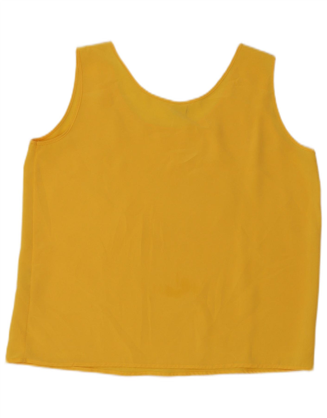 Primavera Firenze blusa feminina sem mangas oversized top EUA 4 pequeno amarelo