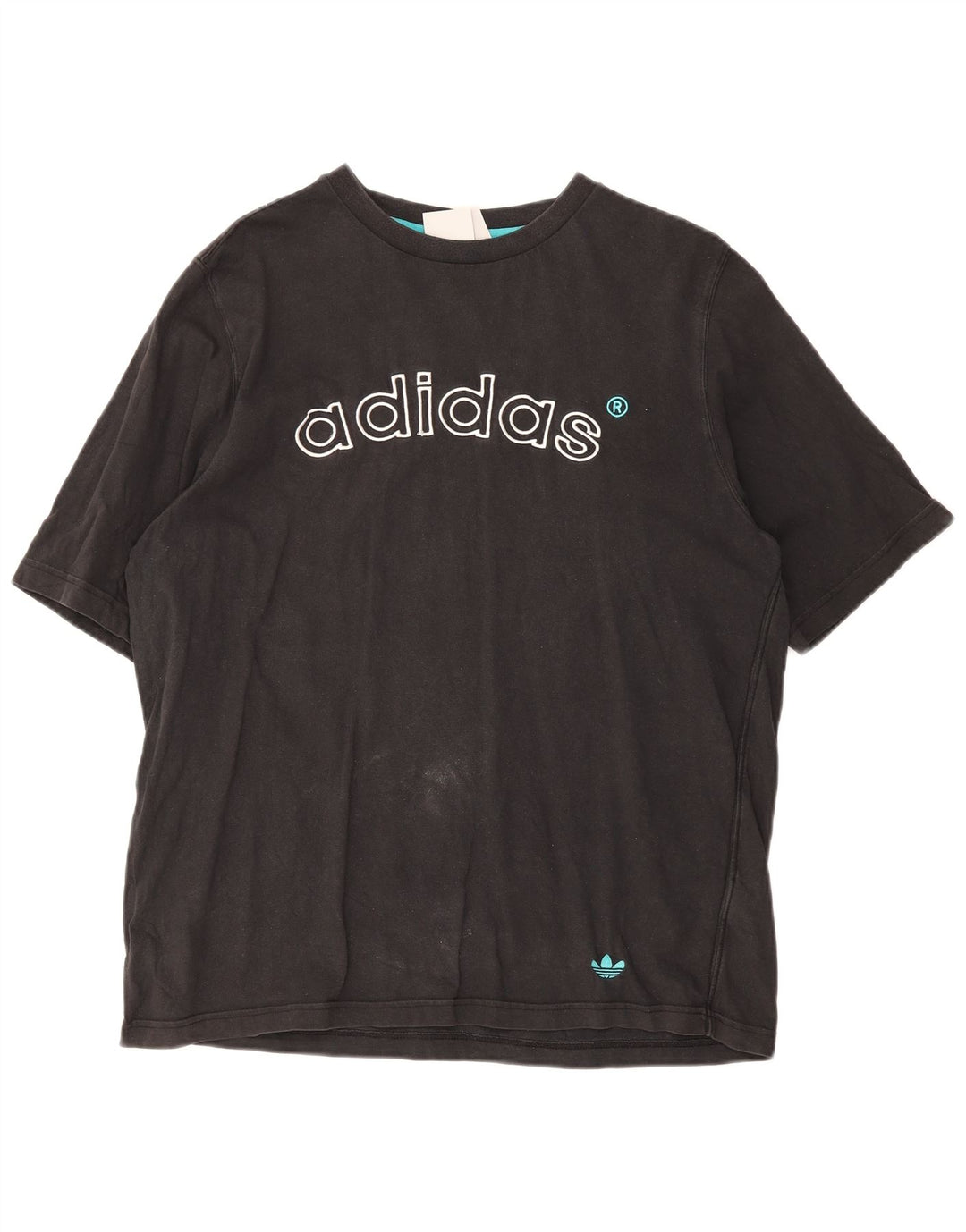 Adidas Herren Grafik T-Shirt Top Medium Schwarz Baumwolle