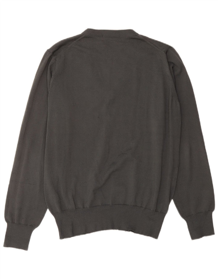 Zara Herre V-hals sweater mellemgrå