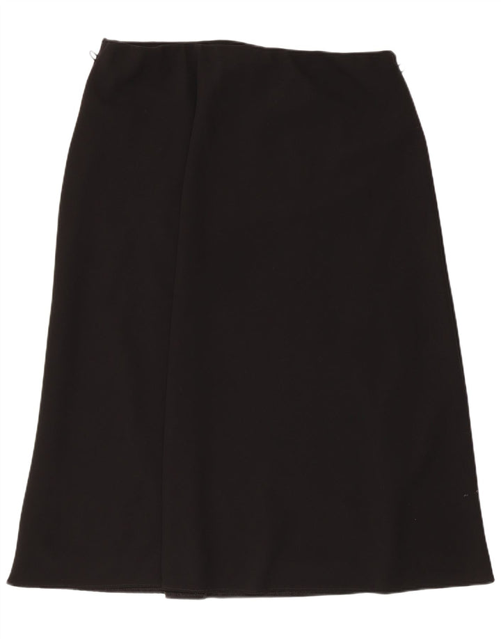 Marks & Spencer Jupe trapèze pour femme UK 18 XL W36 Noir Polyester