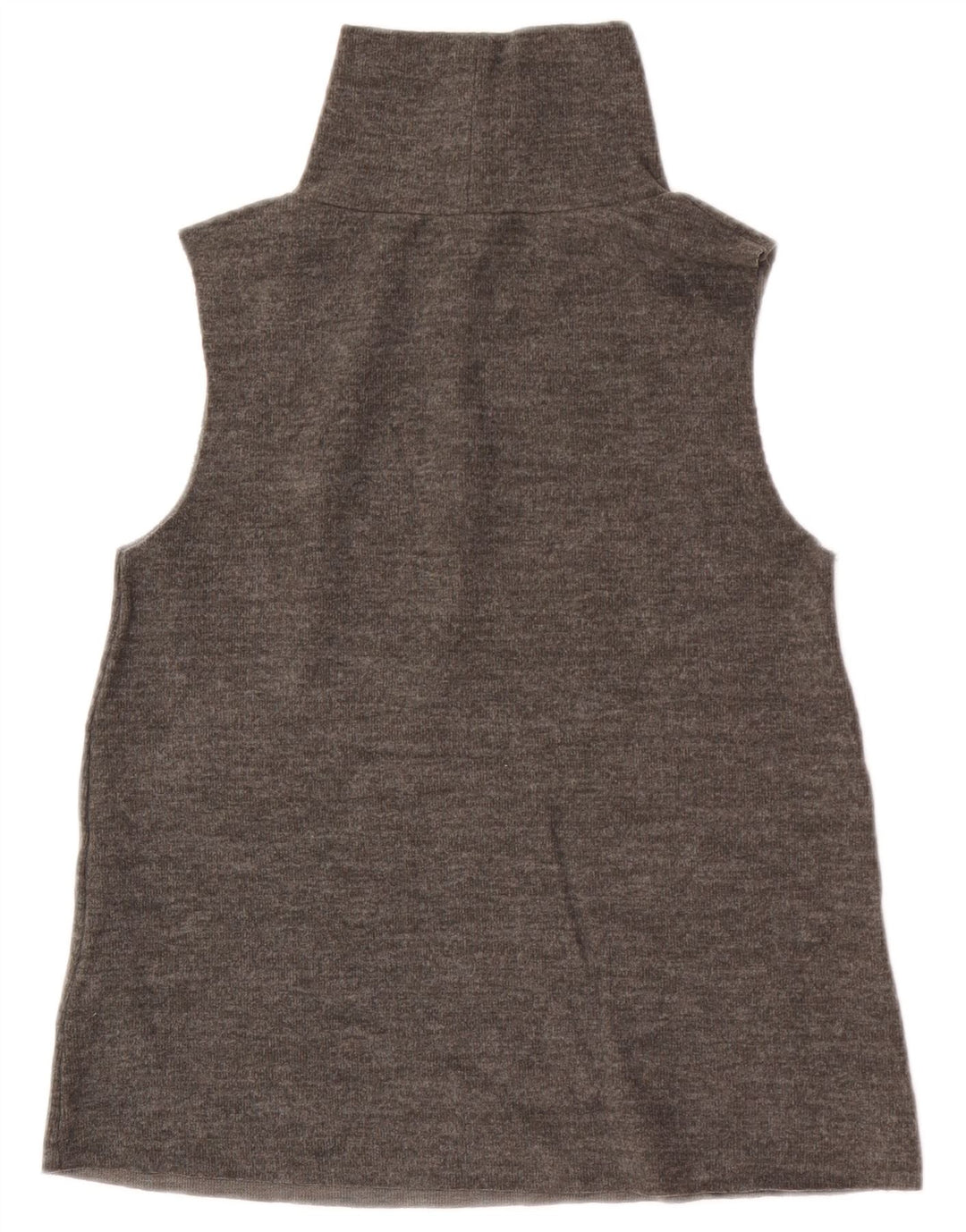 Zara Damen Weste Top UK 12 Mittelgraue Baumwolle