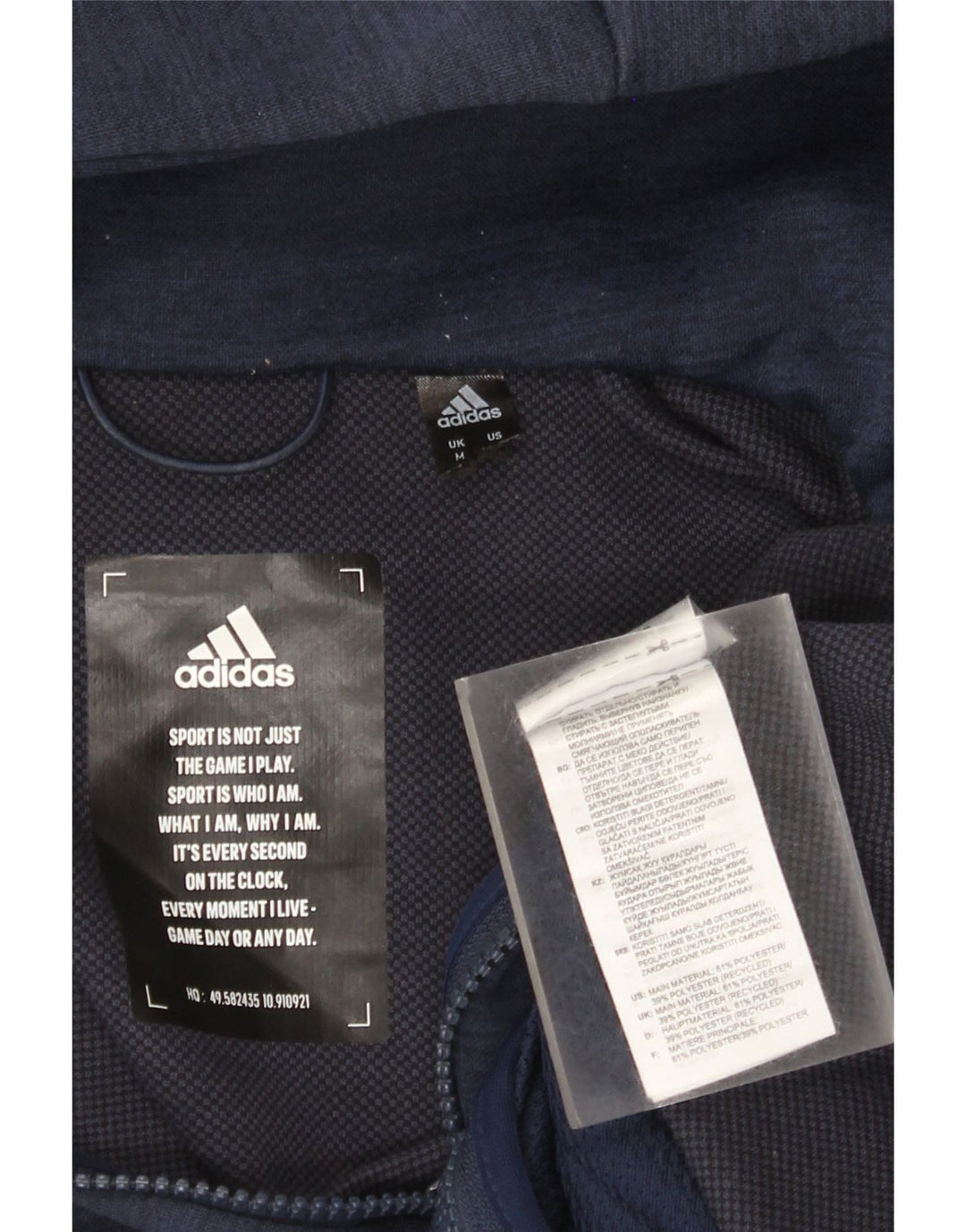 Adidas Herren Arsenal Zip Hoodie Pullover Medium Marineblau Polyester