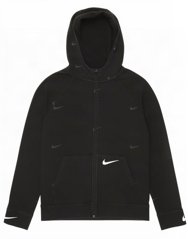 Nike Boys Graphic Standard Fit Hættetrøje med lynlås 13-14 år XL Sort