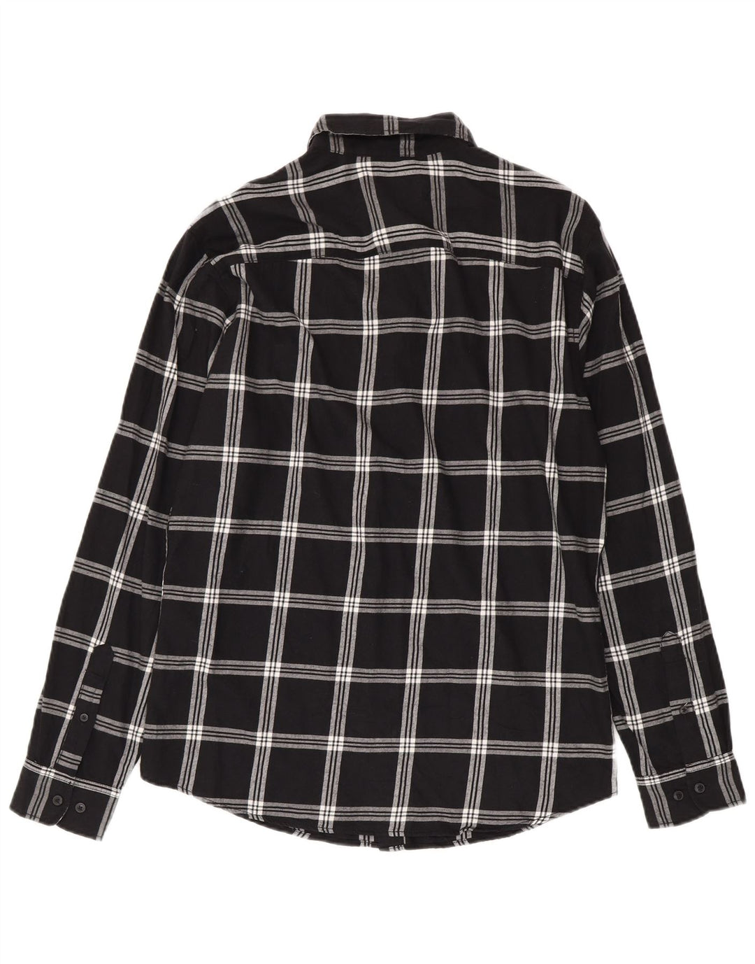 Męska koszula flanelowa Jack & Jones, duża, czarna, bawełniana w kratę