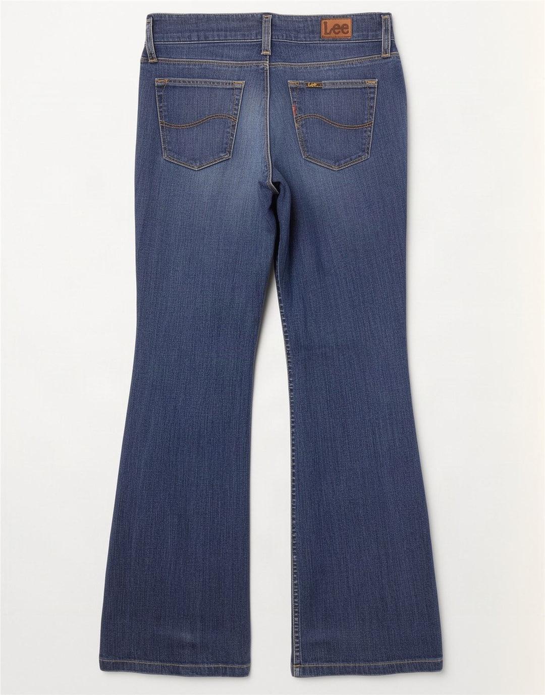 Lee Womens Coral Bootcut Jeans W27 L33 Azul Algodão