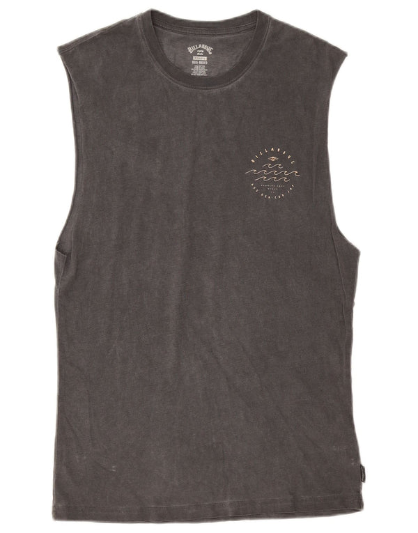 Billabong Mens Graphic Vest Top XS Graue Baumwolle