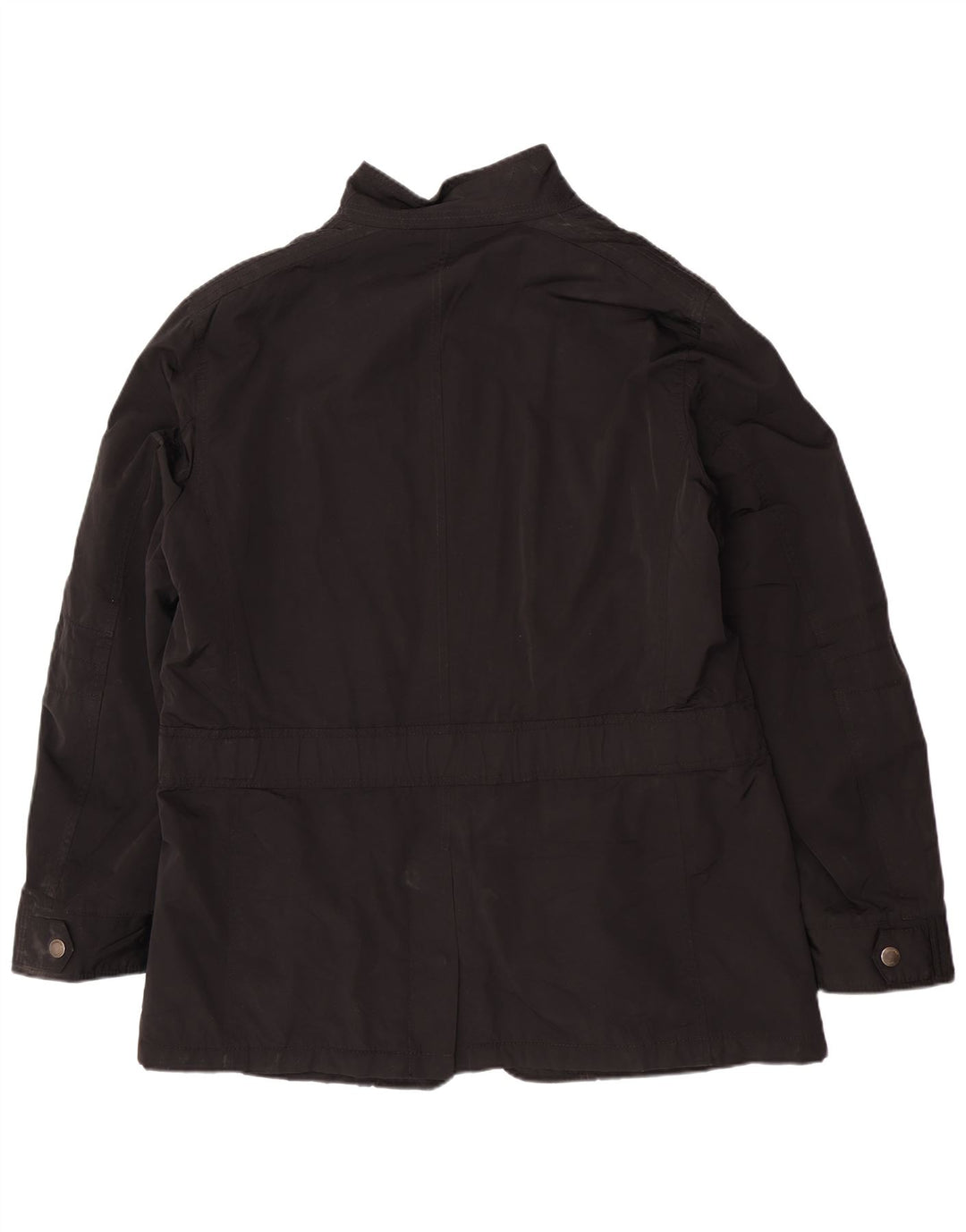 Massimo Dutti Mens Utility Jacket UK 44 2XL Black Nylon