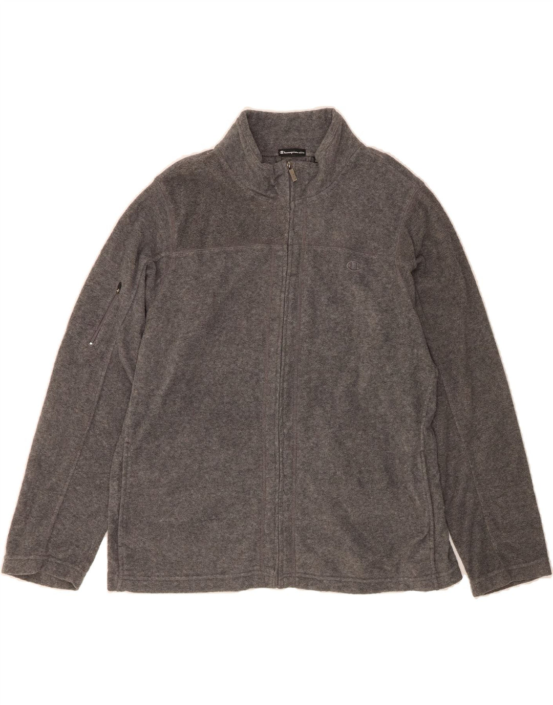 CHAMPION Womens Fleece Jacket UK 18 XL Grey Polyester Vintage Champion and Second-Hand Champion from Messina Hembry 