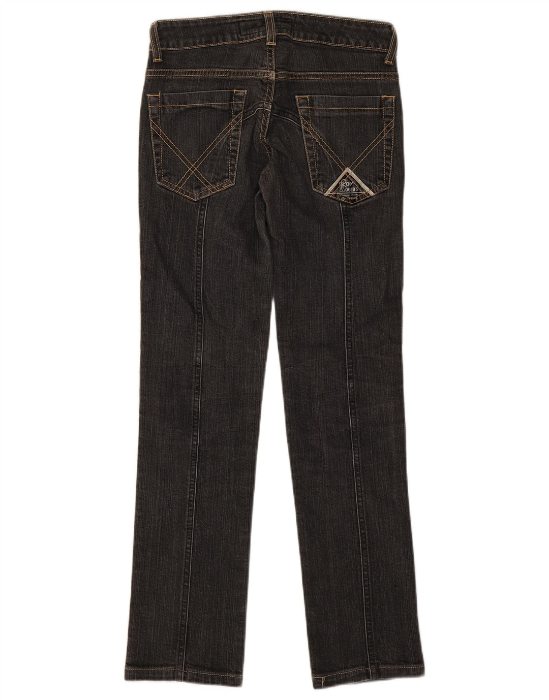 Roy Rogers Womens Straight Jeans W24 L29 Navy Blue Cotton