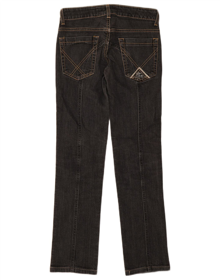 Roy Rogers Womens Straight Jeans W24 L29 Navy Blue Cotton